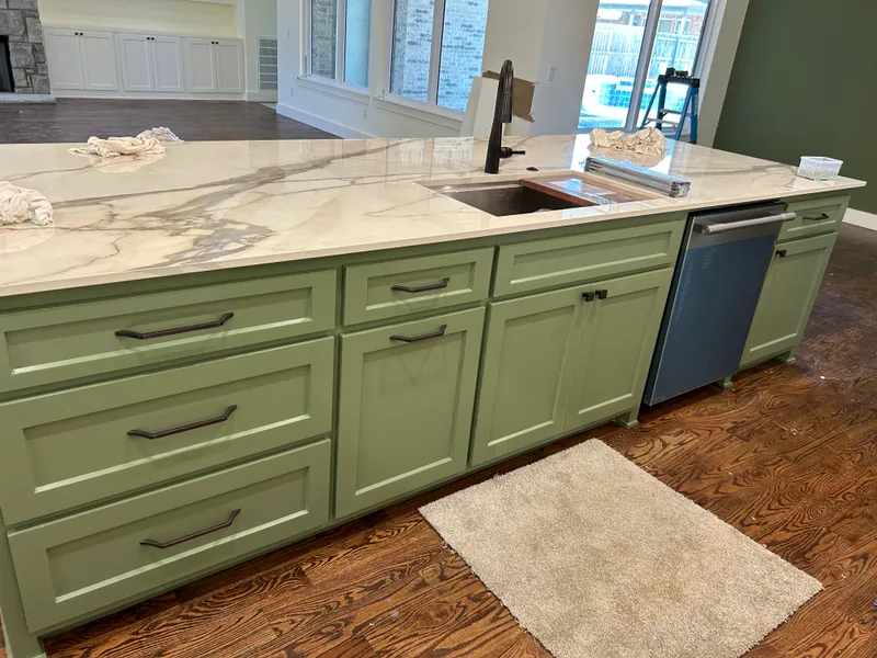 Custom kitchen cabinet installation in Tulsa by Anything Cabinets