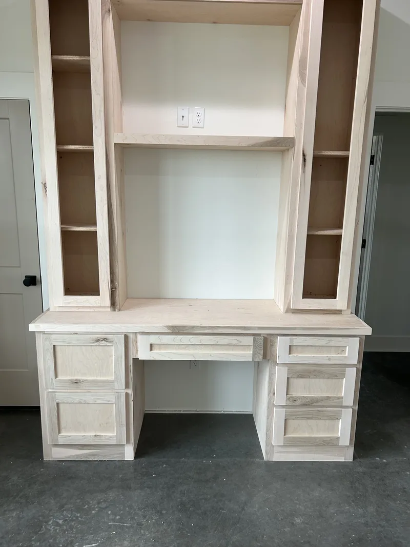 Tile backsplash installation in a modern kitchen